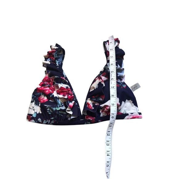Cupshe Ruffle v neck bikini on sale, Layered Ruffle Boho Printed Deep V String B - Picture 8 of 15